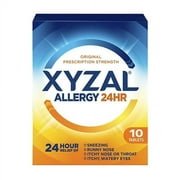 Xyzal Allergy 24 Hour Relief Of Tablets, 10 Ea
