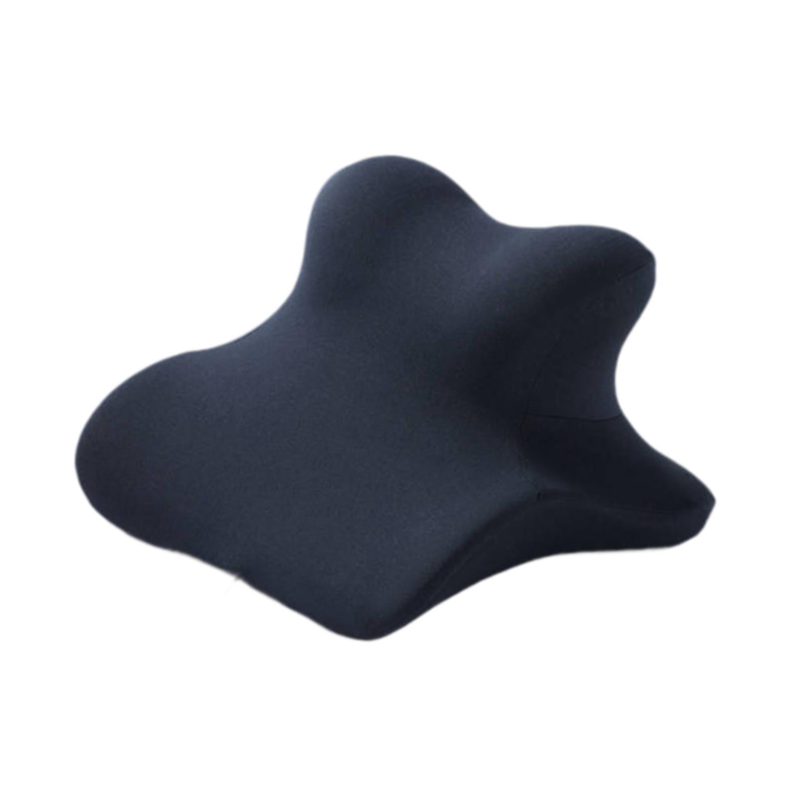 CarpNettore Neck Support Wedge Pillow for Sitting And Lying Down Memory Foam for Home Office Navy