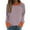 Orange, variant on Today Clearance Dagegui Women's Plus Size Sweatshirts Striped Color Block Long Sleeve Crewneck Pullover Tops 2025 Thin Fleece Casual Loose Fit Sweatshirt Pink 3XL