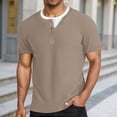 thumbnail image 2 of JAJAHO Mens Short Sleeve T Shirts Summer Casual Stylish 2 In 1 Color Block Loose Fit Crew Neck Tee Daily Wear Soft Tops, 2 of 6
