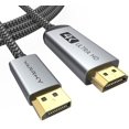 thumbnail image 1 of Adaptador de cable DisplayPort a HDMI WARRKY 4K de 15 pies, 1 of 7