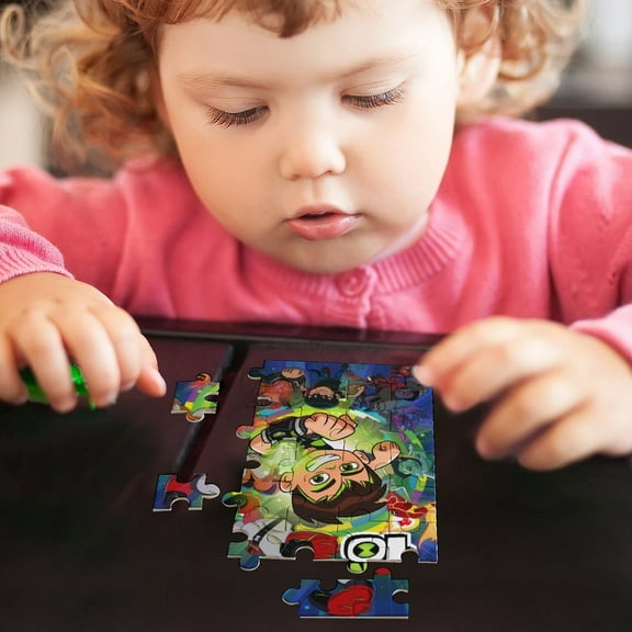 Ben 10 Jigsaw Puzzle 35/70/200/120/300/500/1000 Piece Vibrant Colors High Quality Birthday Gift