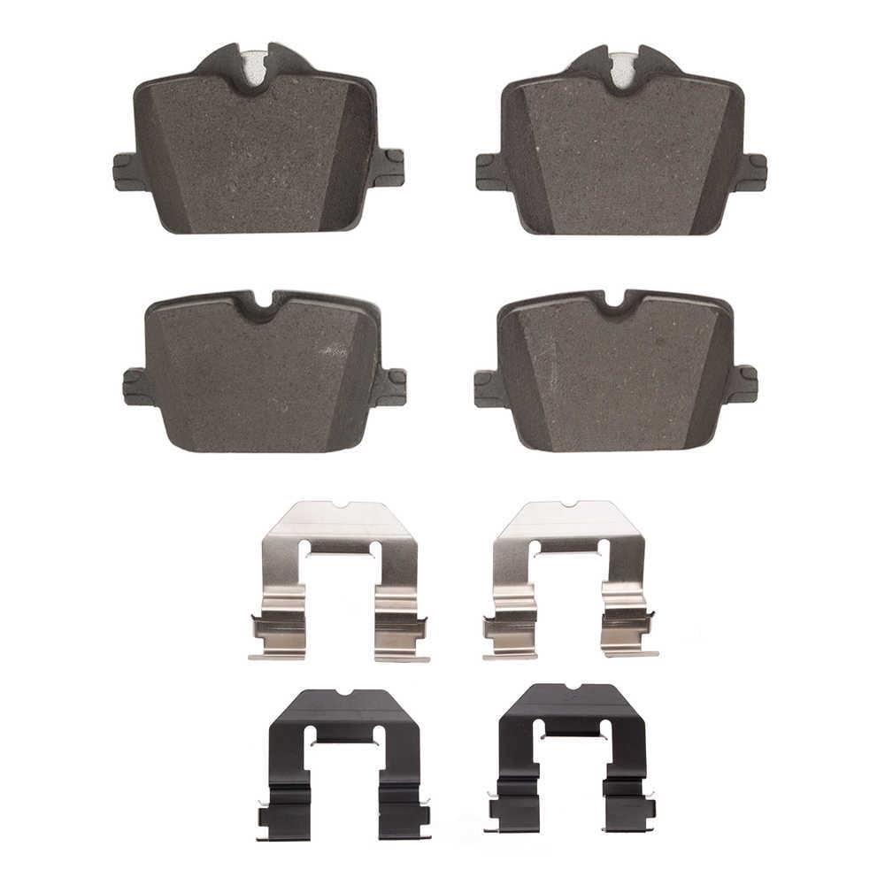 Dynamic Friction Company 1552-2221-01 DFC 5000 Advanced Brake Pads - Low Metallic and Hardware Kit
