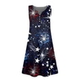thumbnail image 6 of 4th Of July Sleeveless Dresses for Girl Flowy Summer Spring Break Sundresses T-shirt Dress, 6 of 6