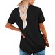 thumbnail image 3 of Camisetas de Manga Corta de Verano para Mujeres, Moda Color Sólido Falso Cuello Redondo de Dos Piezas para Uso Casual Y Diario, 3 of 8
