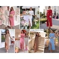 thumbnail image 4 of PRETTYGARDEN Women's Formal Maxi Floral Dresses with Slit Long Sleeve Ruffle Hem, Elegant Outfit for Wedding Guest & Cocktail Party, Bodycon Crewneck Mesh Dresses, Fall Fashion, 4 of 8