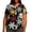 22Multicolor, variant on Hueook Plus Size Christmas T Shirts for Women Short Sleeve Graphic Tee Xmas Blue Snowflake Blue Holiday Top Multicolor M