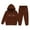 Brown, variant on Gyexs Toddler Girls Clothes Size 2-3 Years Fall Winter Outfits, With/wiithout Drawstring Sweatsuit Outfit (Brown, 2-3 Years)