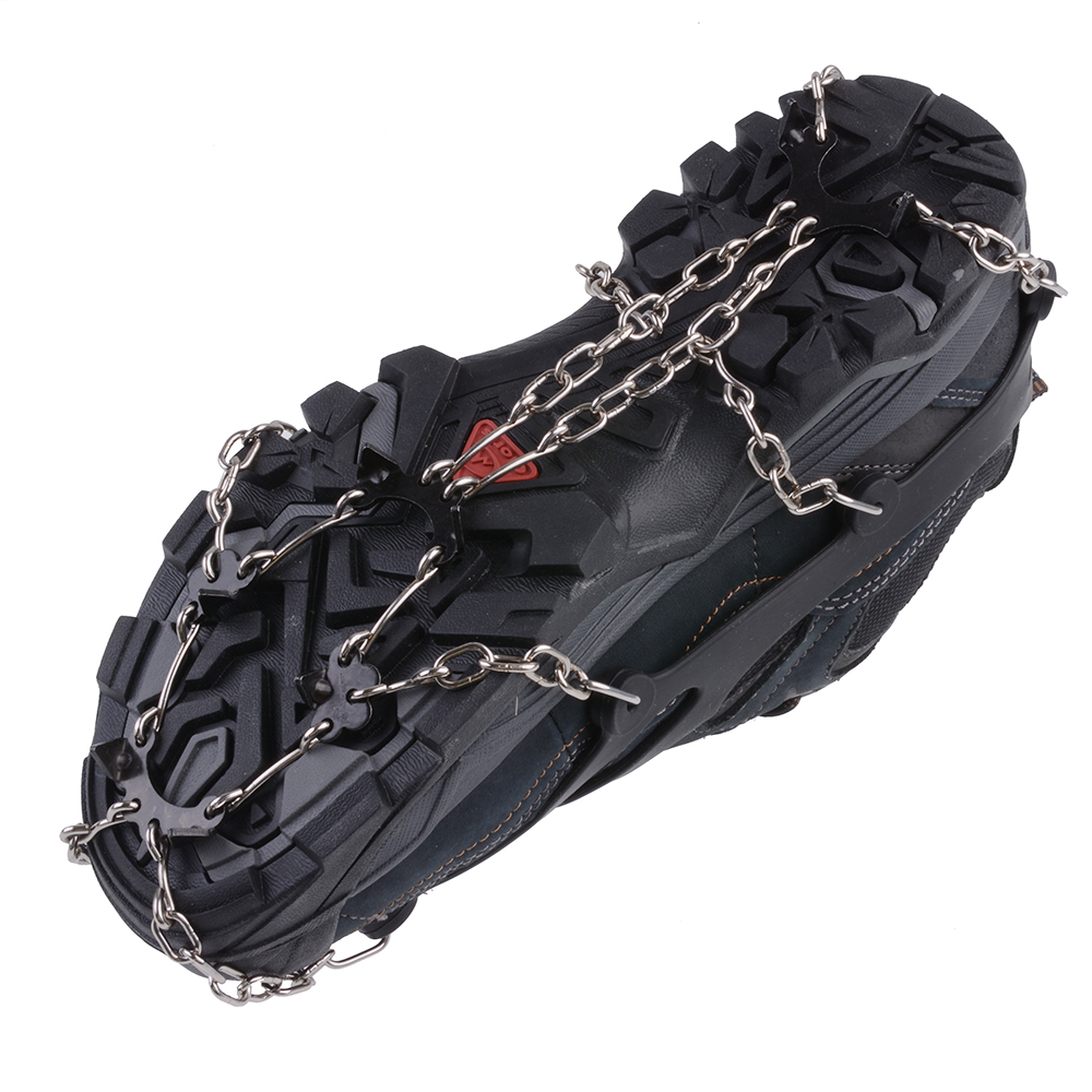 AGPtEK Ice Snow Grip Shoe Chains Anti Slip Overshoes Snow Shoes Crampons Cleats Size M - image 2 of 3