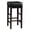 Black Espresso, variant on Solid Wood Construction in Gray | For Casual Dining and Counter Seating | Stools Set of 2 with Good Weight Capacity