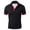 Red, variant on Men Polo Shirts Short Sleeve Deer Print Lapel T Shirt Color Matching Loose Business Foreign Trade Casual Polos for Men Black L