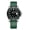 AD2040 Black & green rubber band, variant on Men's Analog Quartz Watch, 200M Waterproof Dive Watch with Ceramic Bezel, Japanese Movement, Super-Luminous