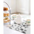 thumbnail image 4 of Geometric Black Kitchen Dish Towels for Drying Dishes Set of 2, Abstract Grey White Boho Circle Dot Waffle Weave Microfiber Hand Tea Bathroom Towels Quick Dry & Absorbent Towel 12x12, 4 of 7