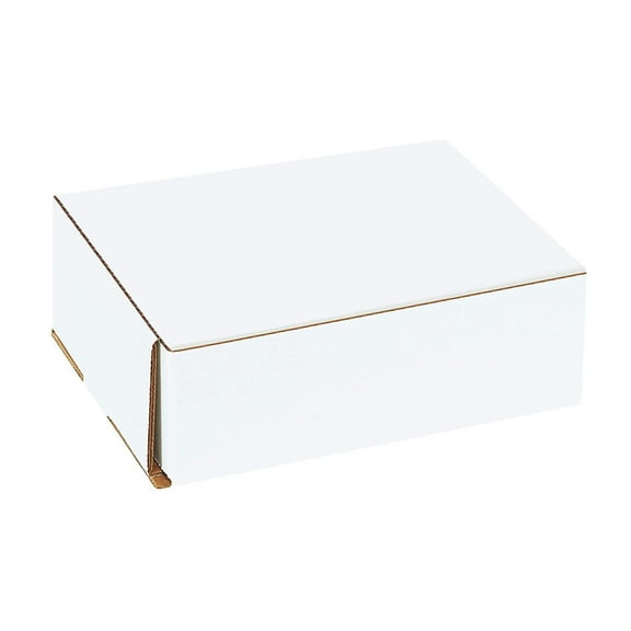 GoXteam 50 PCS 6x4x2'' Small Shipping Boxes, Corrugated Cardboard Mailers for Business, White (CM642)