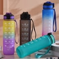 thumbnail image 2 of Botella deportiva Botella de agua motivacional de 1L con pajita y marcador de tiempo Botella deporti Tomshoo Botella deportiva, 2 of 7