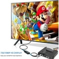 thumbnail image 7 of PORTHOLIC RCA to HDMI Converter, Composite to HDMI Converter, AV to HDMI Adapter Support 1080P PAL/NTSC with RCA & HDMI Cable, Compatible with STB, N64, Xbox, VHS, Blue-Ray DVD, 7 of 7