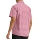 thumbnail image 3 of Camisas de vestir de cuadros INSPIRE CHIC para hombres, de manga corta, talla 2XL, color rojo, 3 of 6