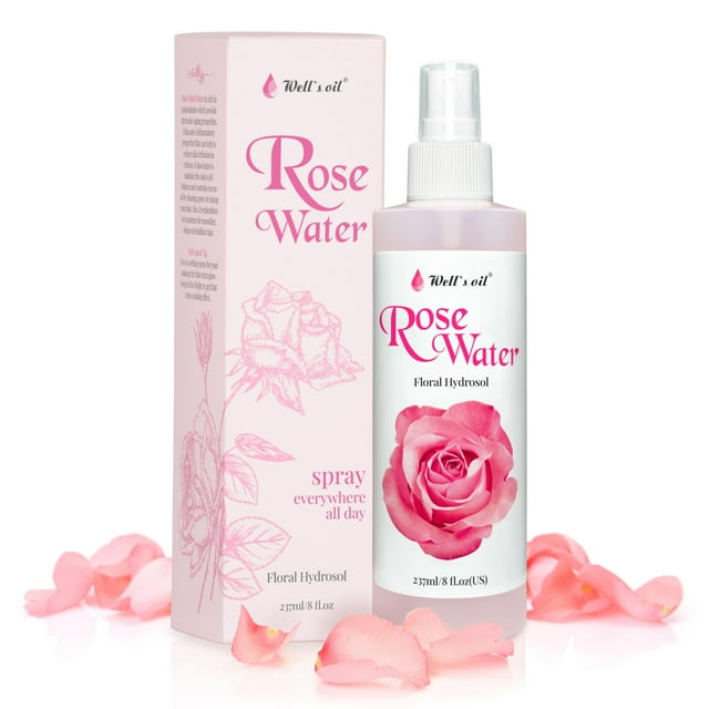 Rosewater Mist Spray Well Oil hidrata y calma 240 ml