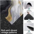 thumbnail image 3 of Black White Gold Marble Pattern Kitchen Rugs Sets Of 3,Kitchen Runner Rugs Non Skid Washable,Decorative Kitchen Floor Mats for Kitchen,Sink,Laundry,17"x30"+ 17"x47" + 17"x59", 3 of 6