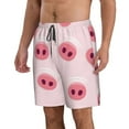 thumbnail image 2 of Disketp Men'S Swim Trunks Hawaiian Breathable Surf Beach Swimsuits Mesh Lining Beach Shorts With Pockets-Cute Pig Nose, 2 of 9