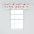 thumbnail image 2 of Ambesonne Retro Window Valance, Dahlia Flower Petals, 54" X 12", Multicolor, 2 of 3