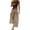 Beige, variant on Trousers Pants For Women Cropped Pants For Women Loose Wide Leg Track Pockets Elastic Waist Hiking Womens Trousers Long Shorts For Women