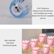 thumbnail image 5 of pstuiky Vela de té con forma de flor liliácea tarro de cristal para velas de los deseos taza romántica para velas ideal para centros de mesa de bodas y fiestas., 5 of 6