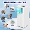 thumbnail image 3 of Portable Window Air Conditioner, 8000 BTU, 350 Sq. Ft. Coverage, 3 Cooling Modes, Energy Efficient, Dehumidifier & Fan, Ideal for Bedroom, Office, or Living Room, 3 of 8
