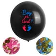 thumbnail image 1 of Fiudx Kit para Revelar El Género Del Bebé: Globos de 91 Cm con Confeti de Papel En Forma de Corazón para Fiesta de Revelación de Género., 1 of 2