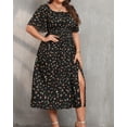 thumbnail image 3 of Vestido de verano Pinup Fashion 2025 Sun Boho Floral Talla Grande, 3 of 5