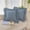 #03 blue, variant on 2 Pack 18 x18 inches Brownish-yellow Checkered Throw Gingham pillow covers 100% Washed Cotton Vintage Ruffle Trim Decorative Gingham Pillowcases with Zipper Closure for Bed/Living Room