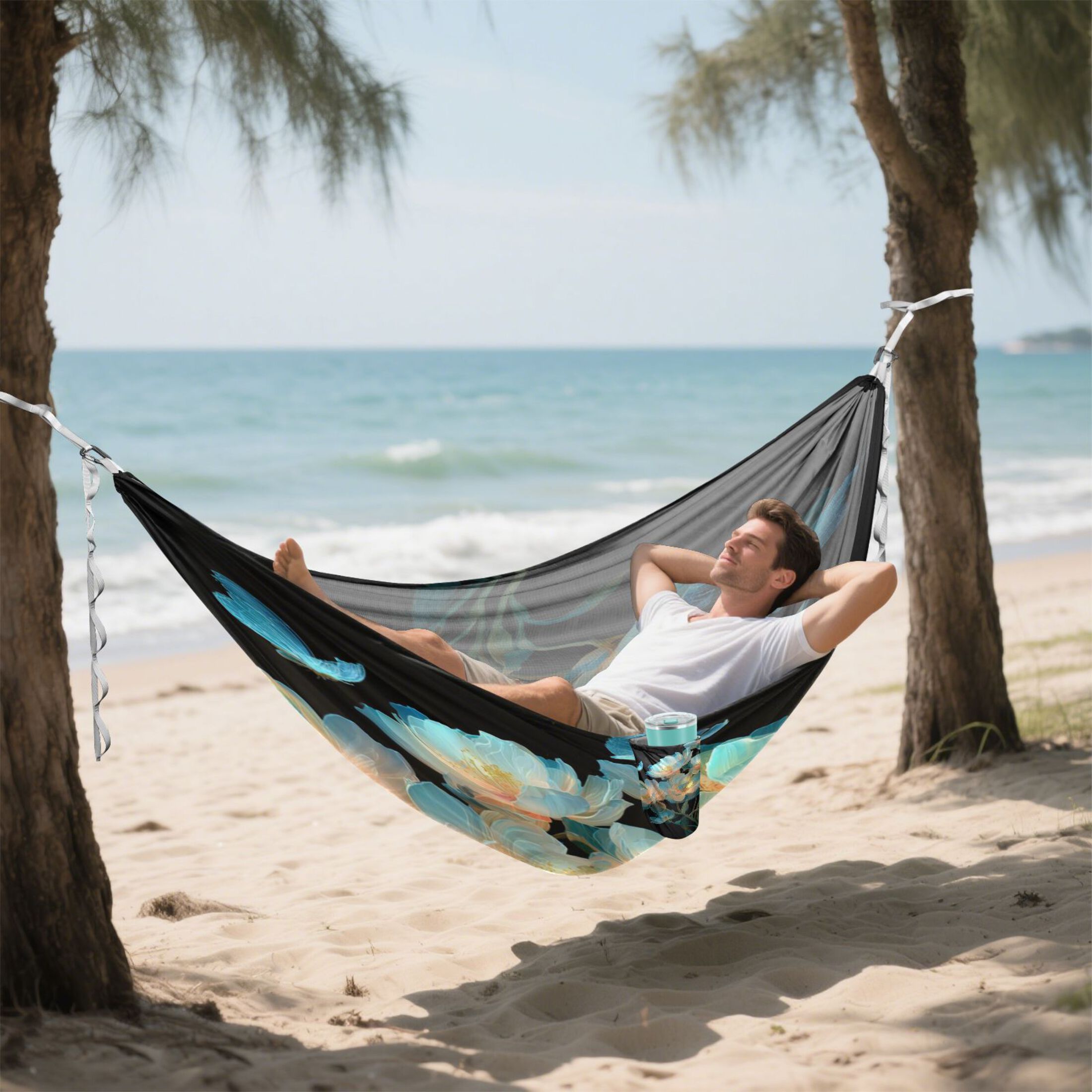 Hammock Camping Hammock Nylon Portable Hammock Travel Camping Hammock Flowers