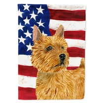 USA American Flag with Norwich Terrier Garden Flag