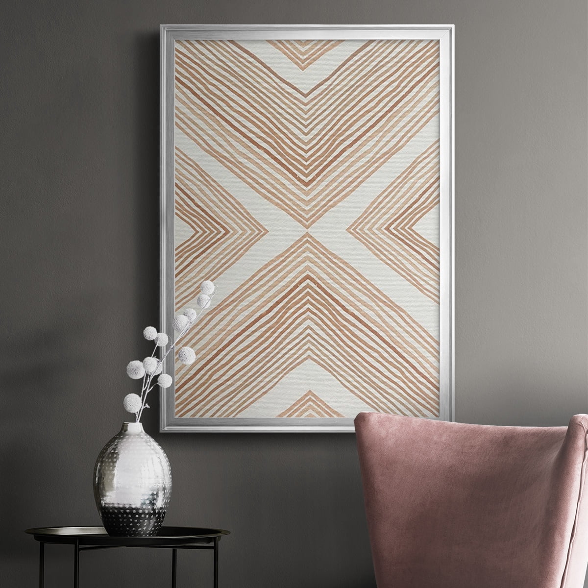 Diametric Clementine II Premium Framed Print, in Gold, Black, or Silver - Ready to Hang