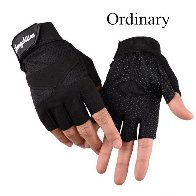 Guantes de Fitness para mujer, manoplas de medio dedo, transpirables, antideslizantes, para gimnasio, levantamiento de pesas, entrenamiento de Yoga, culturismo Fivean Guantes deportivos