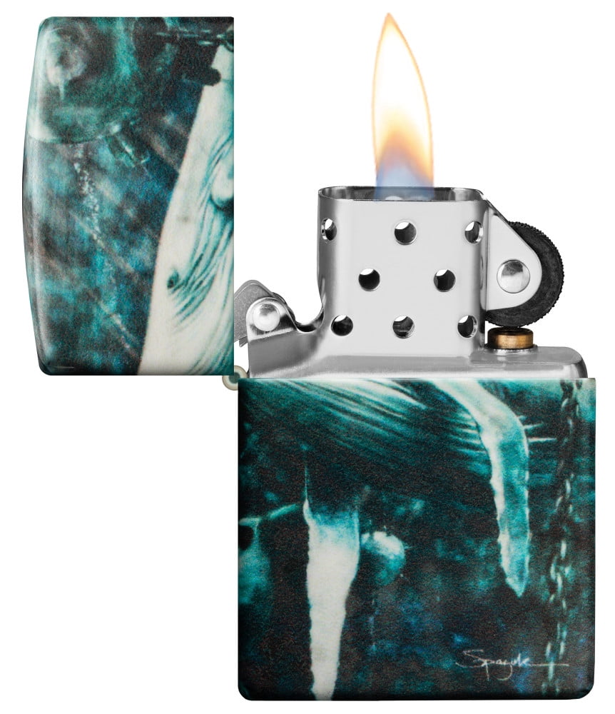 Zippo 48627 Spazuk Whales With Underwater Mines Design Lighter