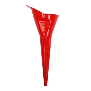 Hyper Tough Durable Multipurpose Plastic Spout Funnel with Splash Guard, 1 Quart Capacity