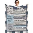 thumbnail image 1 of LHSHID Grandpa Gifts Gifts for Grandpa Great Birthday Gifts for Grandpa Grandpa Gift from Grandchildren Grandma Gifts for Fathers Day Thanksgiving Christmas Throw Blanket 60"x80", 1 of 8