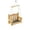 Color(New), variant on Wooden Bench-Shaped Hanging Bird Feeder, 9.5" Novelty Swing Seat Feeder, 22.5" Tall Outdoor Yard Decor