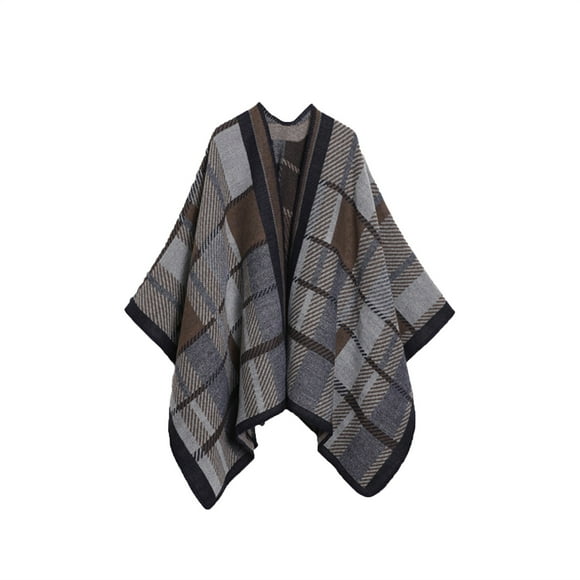 Wraps for Women, Print Fork Style Warm Cloak, Women's Winter Wrap