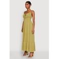 thumbnail image 3 of Womens Tie Front Keyhole Maxi Dress, 3 of 4