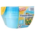 thumbnail image 5 of Glad Gladware Freezerware Food Storage Containers - Rectangular, Microwave Safe - 4 Pack, 24 oz, 5 of 6