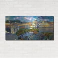 thumbnail image 3 of Luxe Metal Art 'Vaticano San Pedro from San Angelo' by Pedro Gavidia, Metal Wall Art, 48"x24", 3 of 9