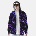 thumbnail image 2 of Gaeub Galaxy Lightning Men's and Women's UPF 50+ Long-Sleeved Sun Protection Clothing, Fishing Shirt Long Sleeve Zip-Small, 2 of 7