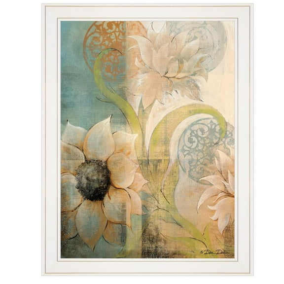 Meandering Flowers I by Dee Dee Printed Wall Art Wood Multi-Color