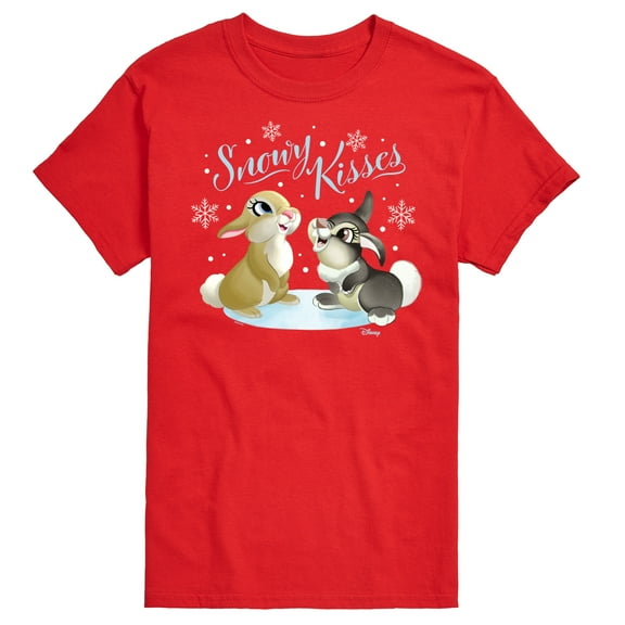 Disney Bambi - Christmas - Snowy Bunny Kisses - Men's Short Sleeve Graphic T-Shirt