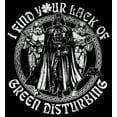 thumbnail image 2 of Boy's Star Wars Darth Vader St. Patrick's Day Your Lack of Green Disturbing  Pull Over Hoodie Black Large, 2 of 4