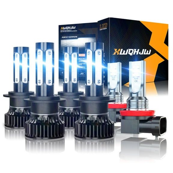 For Hyundai Veloster 2016-2019 1.6L 2.0L 6x 6000K LED Headlight Hi/Low Fog Light Bulbs Kit