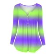 thumbnail image 5 of Tops de Mujer Blusas de Manga Larga Camiseta Suelta Estampada de Moda Cuello Redondo Casual Odeerbi ODB183413, 5 of 5