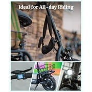 GOTRAX FLEX ULTRA Electric Scooter with Seat, 14 Tire 15.5Mph Power by Peak 500W Motor Comfortable EBike with Carry Basket for Adult